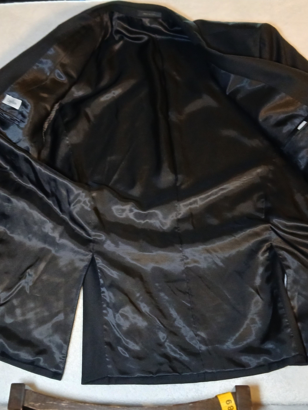 Calvin Klein Black Lined Jacket with Subtle Sheen - Picture 11 of 16